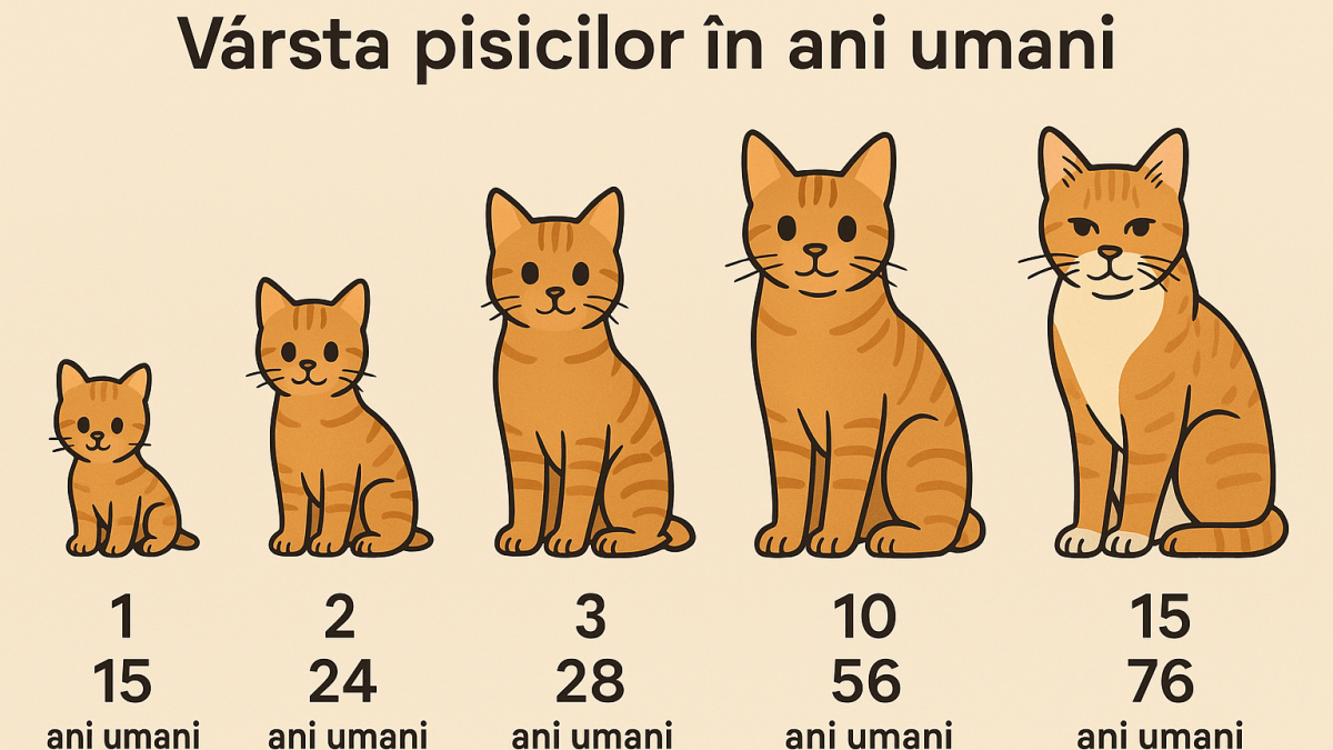 Varsta pisicii in ani umani